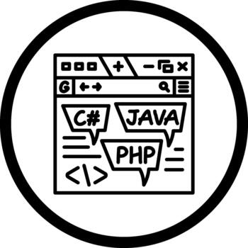 codificación idioma único moderno interfaz gráfico vector