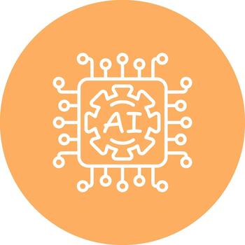 artificial inteligencia moderno dinámica interfaz gráfico objeto vector