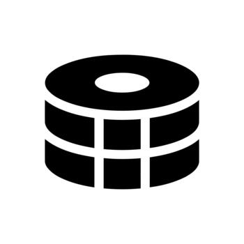 Database Server Icon Representing Digital Information Storage vector