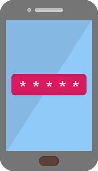 Passcode Icon Design vector