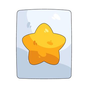 Document with star vector