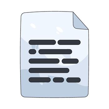 Document with text vector
