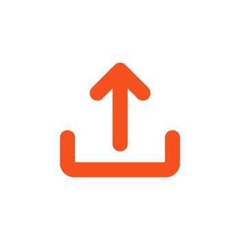 bandeja de salida sólido icono para usuario interfaz vector