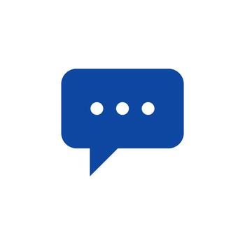 Message solid icon for user interface vector