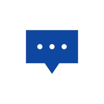 Message solid icon for system configuration vector