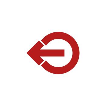 Logout solid icon for software dashboard vector