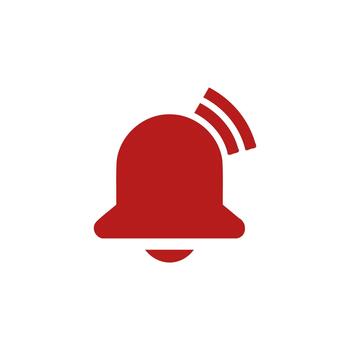 Alert solid icon for interface development vector