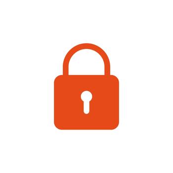 bloquear sólido icono para interfaz proteccion vector