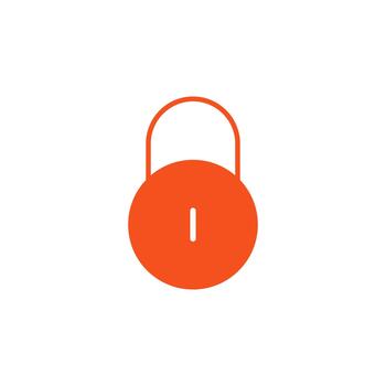 bloquear sólido icono para usuario interfaz vector