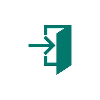 iniciar sesión sólido icono para móvil solicitud vector