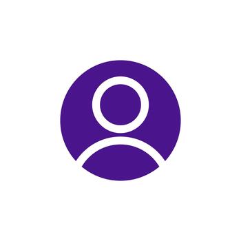 Profile solid icon for interface development vector