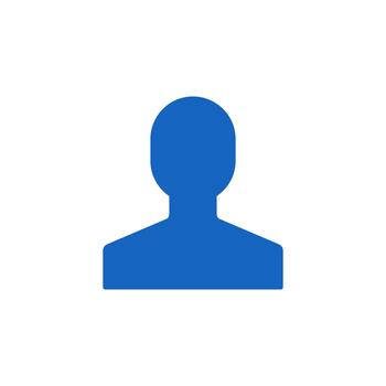 User solid icon for software dashboard vector