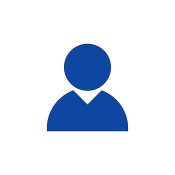 User solid icon for data organization vector