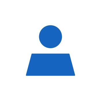 usuario sólido icono para digital espacio de trabajo vector