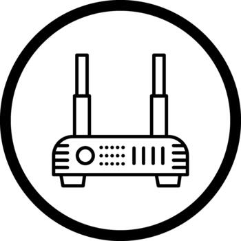 Router Balanced User Interface Design vector