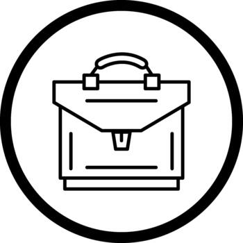 maletín distintivo usuario interfaz elemento vector
