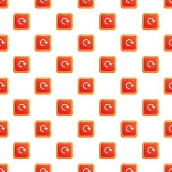Repeat button seamless pattern representing refresh loop vector