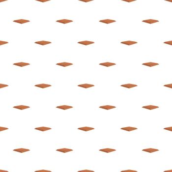 Brown square flat objects repeating pattern background vector