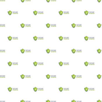 Secure ssl encryption technology shield checkmark pattern vector