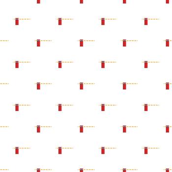Automatic barrier security gate seamless pattern vector