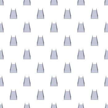 Gray stairs ascending progress pathway pattern vector