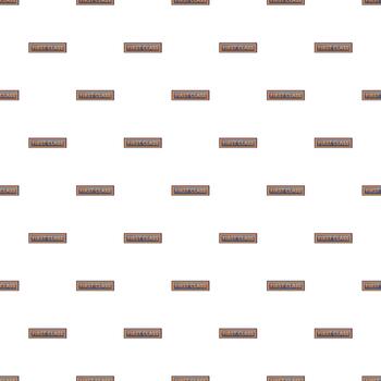 First class label repeat pattern background vector