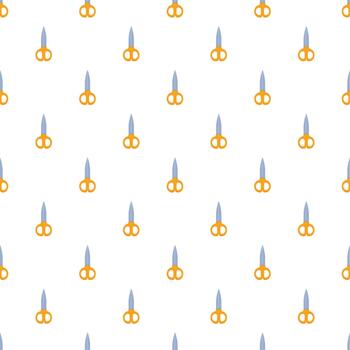 Scissors pattern creating a seamless background design vector