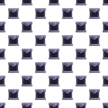 3d printer machine repeating pattern and technology concept vector