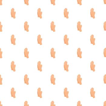 Hands clapping repeating pattern background illustration vector