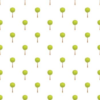 verde pequeño árbol repitiendo sin costura modelo antecedentes vector