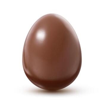 Isolated chocolate egg vector