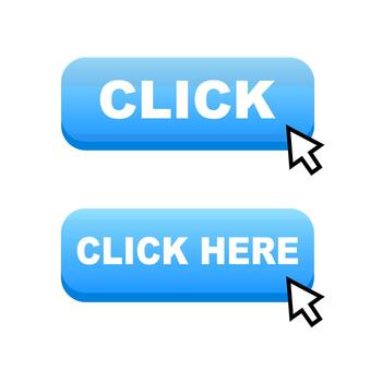 Click Button Interface Elements Set. illustration. vector