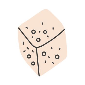 azúcar cubo elemento vector