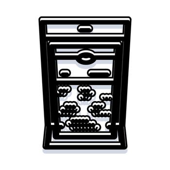 Server rack organizing datacenter cloud computing storage vector