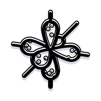 Quantum physics orbital electron cloud illustration vector