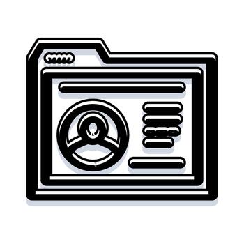 archivo carpeta conteniendo usuario perfil y cuenta datos vector