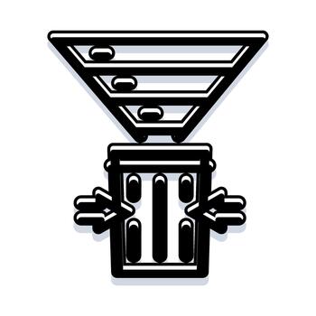 Separating materials for conservation and sustainability process vector