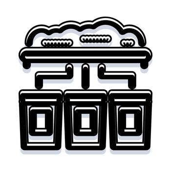 nube informática datos almacenamiento red servidor infraestructura concepto vector