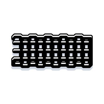 Abstract repeating grid pattern and texture element vector