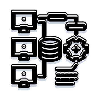 Distributed computer network processing data and information vector