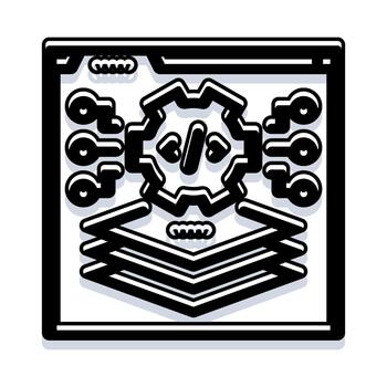 Software engineering development process and layered architecture vector