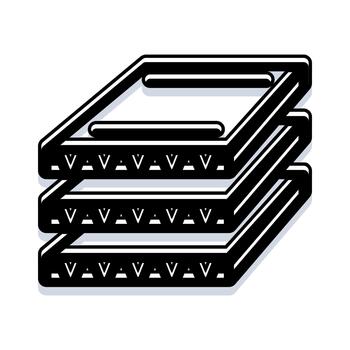 apilado servidor estante unidades para nube informática infraestructura vector