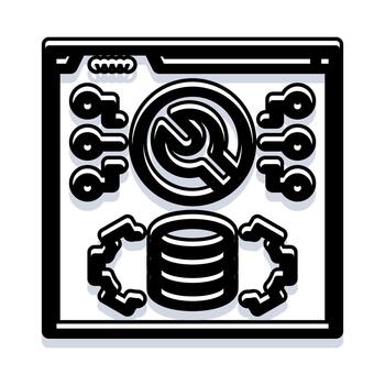 Software engineering development process with data access keys vector