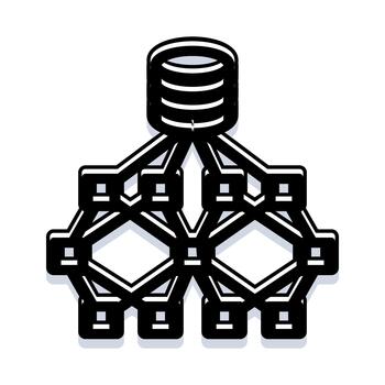 Distributed data processing network system illustrating connectivity vector