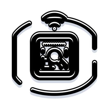 Camera technology capturing augmented reality experience vector