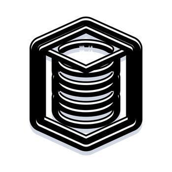 Isometric database server cube icon technology vector