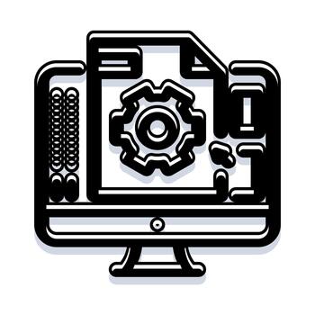 Computer managing file settings and data processing vector