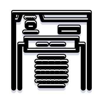 Server rack organizing data computing network vector