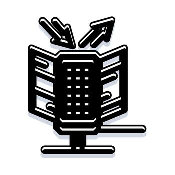 Server data storage input output network technology vector