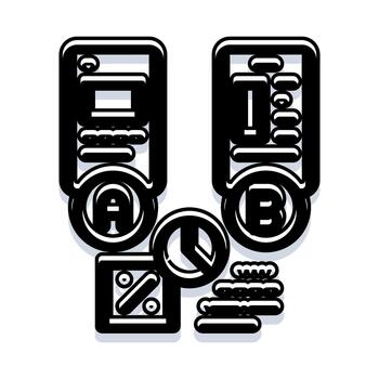 Ab testing optimization comparing different content options vector